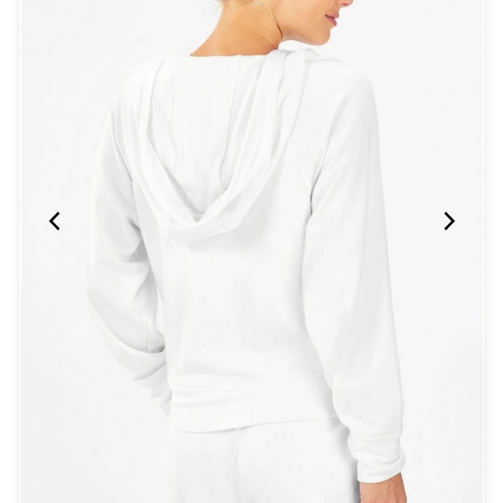 FABLETICS | White Sydney Twist Front Hoodie SZ 1X